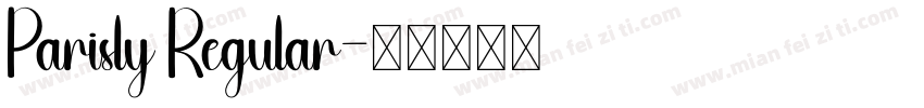 Parisly Regular字体转换